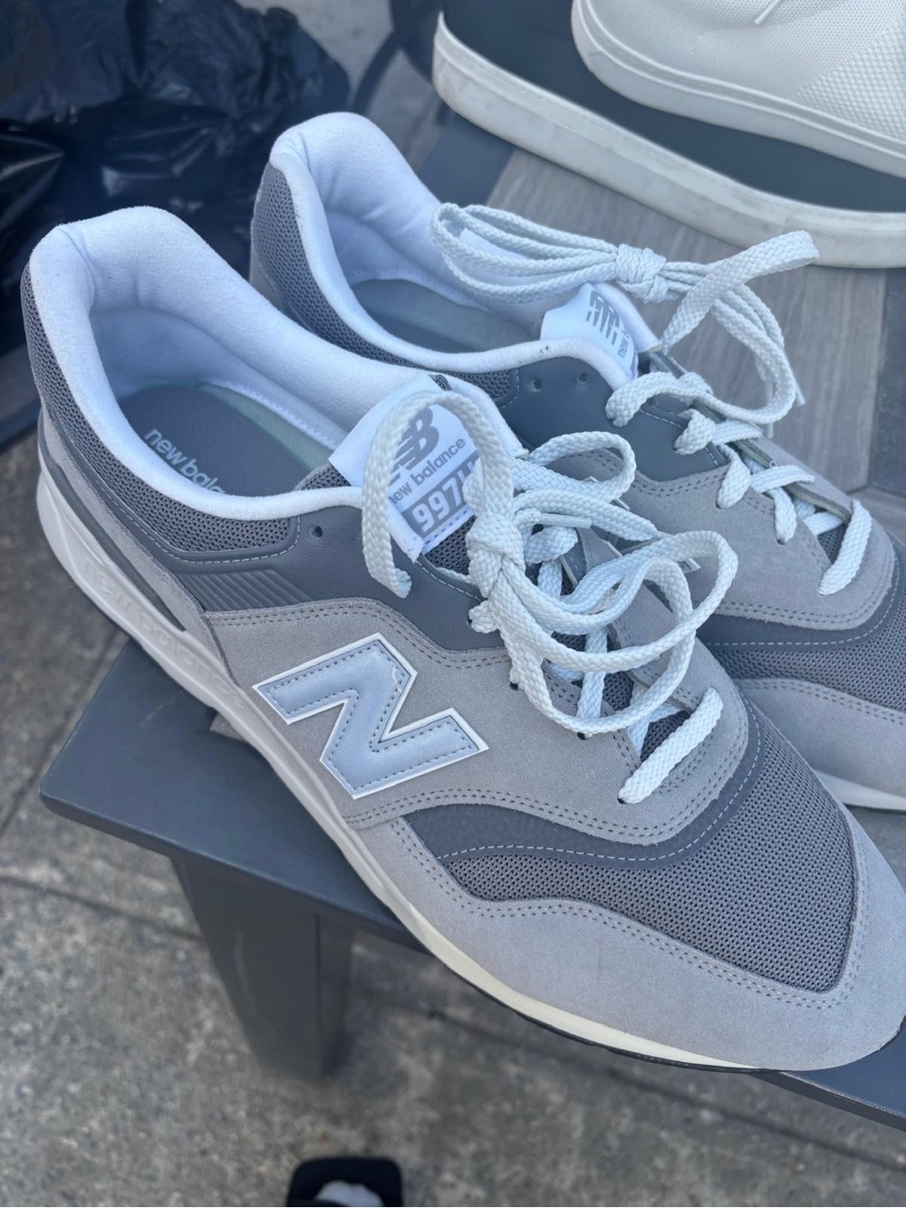 New Balance Grey and Light Grey Men's Sneakers